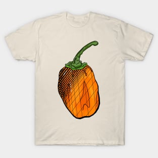 Habanero Chilli Pepper Sticker Spicy Hot Jalapeno Carolina Reaper T-Shirt